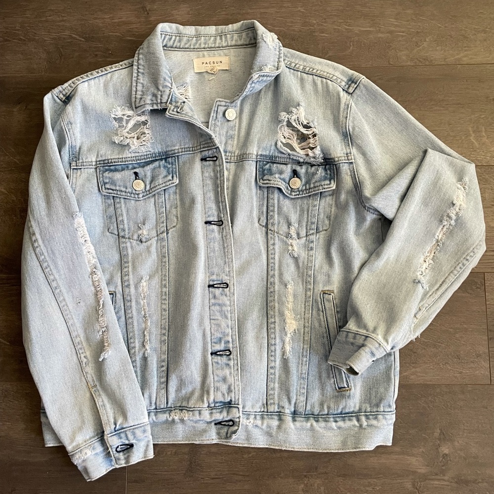 Distressed Denim Jacket